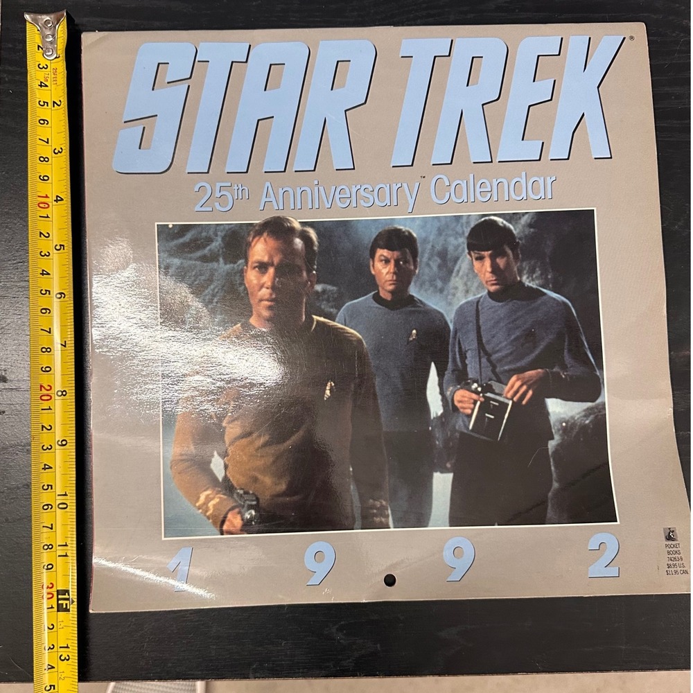 Vintage Star Trek 25th Anniversary 1992 Calendar Pocket Books Collectible - Picture 6 of 8